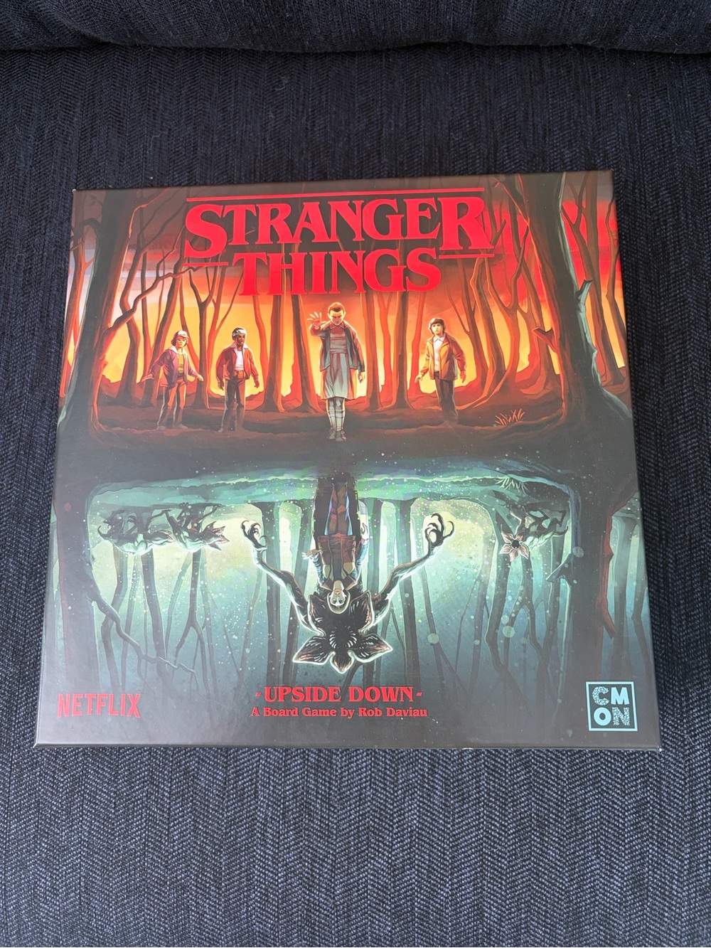 Stranger Things Upside Down Board Game - Red, Black, Teal Artwork